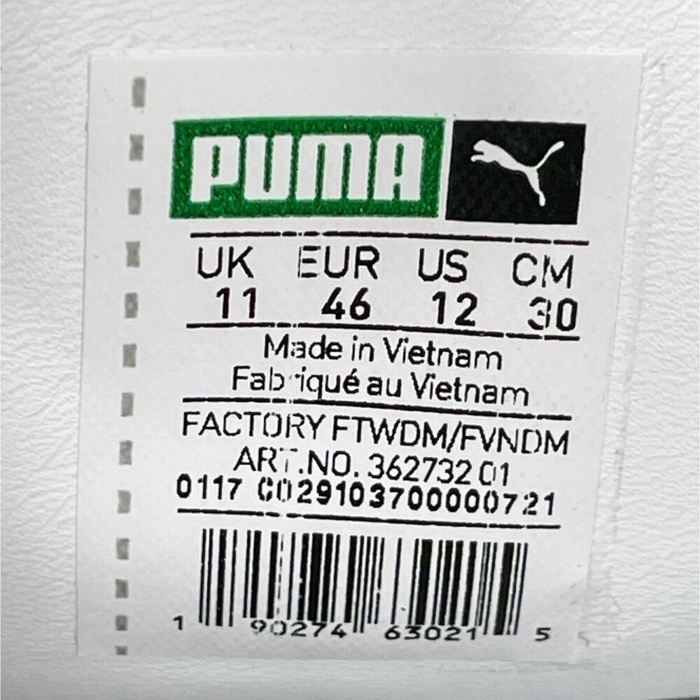 Puma x Dp Match Strap Mens Size 12 Sneakers Shoes White Gossamer Leather RARE - Picture 10 of 10